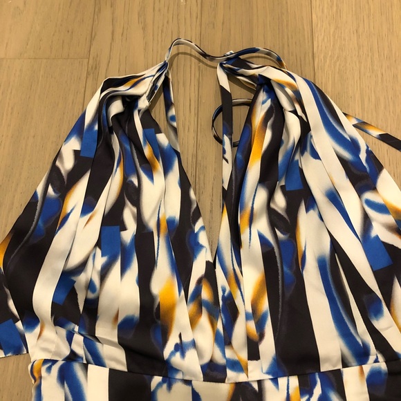 Open back halter neck jumpsuit DVF style - Picture 5 of 6